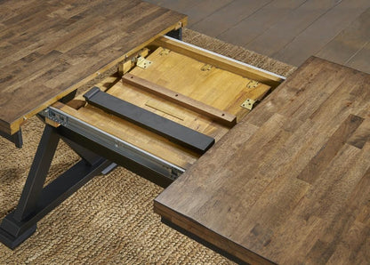 A-America - Stormy Ridge 48in - 63in Oval Extending Dining Table with (1) 15in Table Leaf - STOBL6250 veiw 4