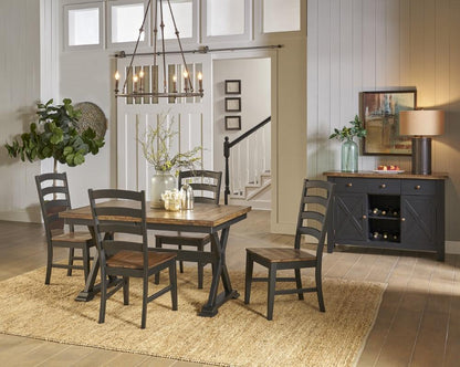 A-America - Stormy Ridge 48in - 63in Oval Extending Dining Table with (1) 15in Table Leaf - STOBL6250 veiw 5