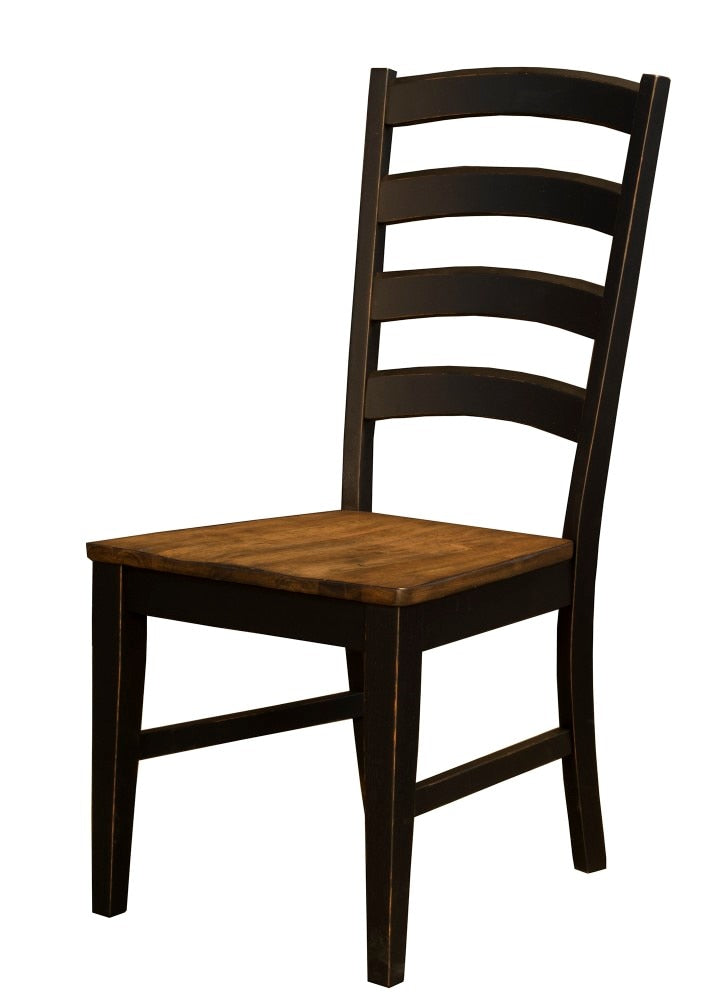 A-America - Stormy Ridge Ladderback Chair with Wood Seat (Set of 2) - STOBL2552 veiw 1