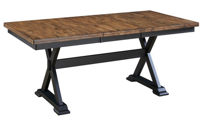 A-America - Stormy Ridge 48in - 63in Oval Extending Dining Table with (1) 15in Table Leaf - STOBL6250 view 1