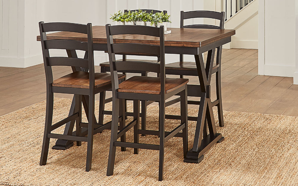 A-America - Stormy Ridge 54in - 72in Gather Height Table with (1) 18in Butterfly Leaf - STOBL6700 view 4