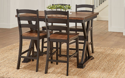 A-America - Stormy Ridge 54in - 72in Gather Height Table with (1) 18in Butterfly Leaf - STOBL6700 view 4