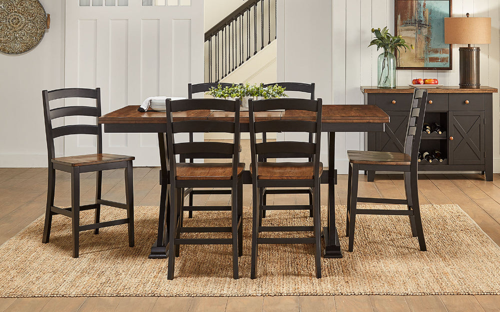 A-America - Stormy Ridge 54in - 72in Gather Height Table with (1) 18in Butterfly Leaf - STOBL6700 view 5