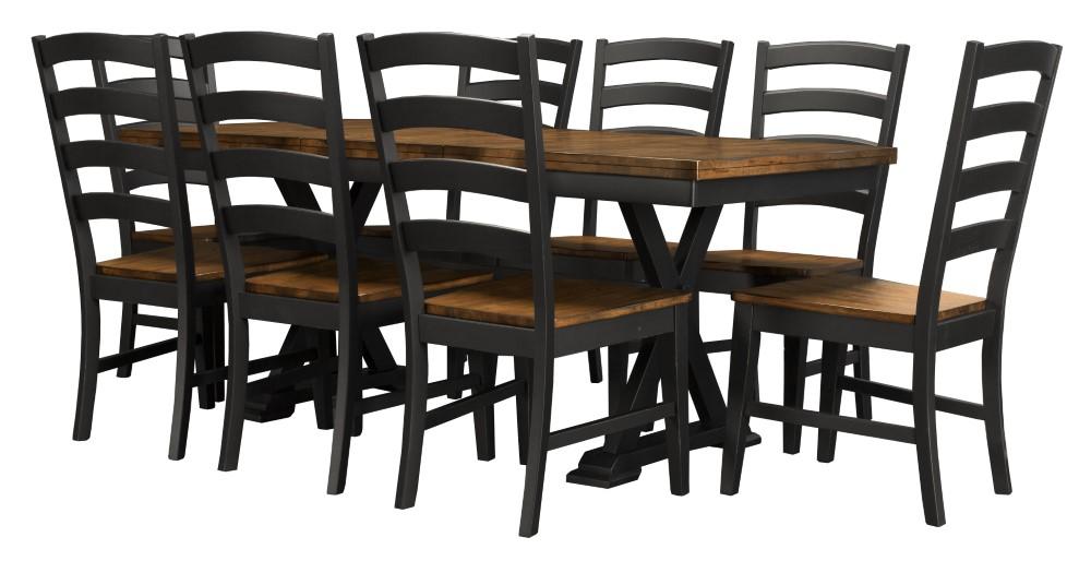 A-America - Stormy Ridge 54in - 72in Trestle Table with (1) 18in Butterfly Leaf - STOBL6300 view 5