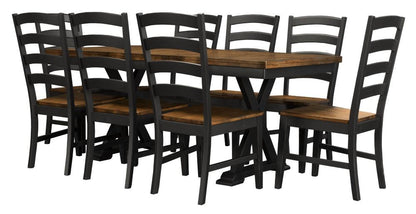 A-America - Stormy Ridge 54in - 72in Trestle Table with (1) 18in Butterfly Leaf - STOBL6300 view 5
