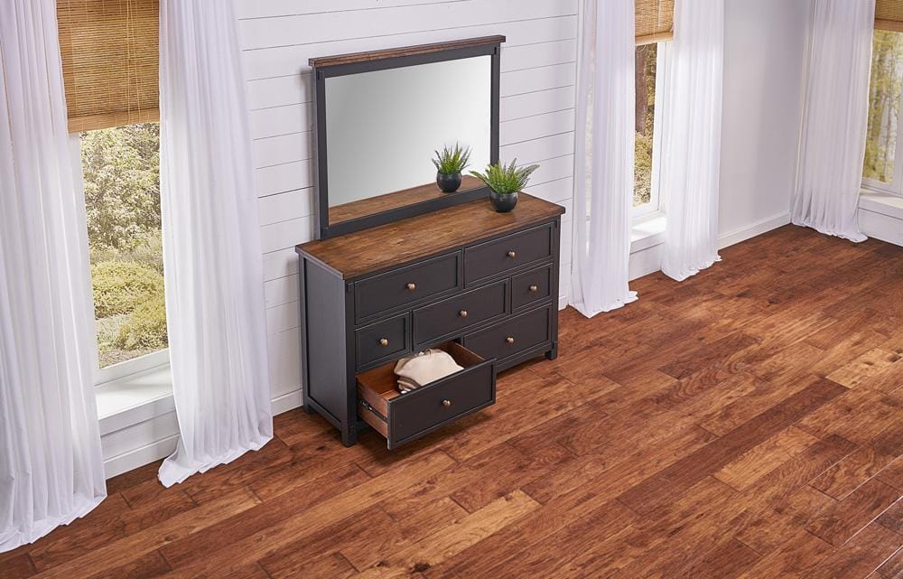 A-America - Stormy Ridge Dresser & Mirror in Chicory / Black - STOBL5552 veiw 5