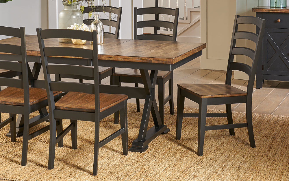 A-America - Stormy Ridge Ladderback Chair with Wood Seat (Set of 2) - STOBL2552 veiw 3