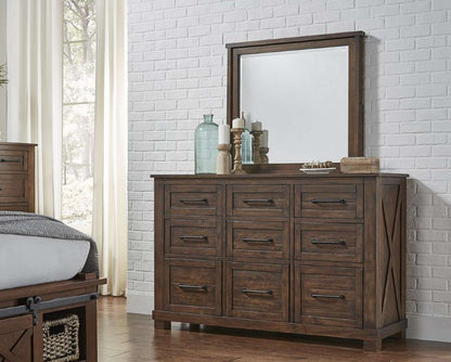 A-America - Sun Valley 9-Drawer Dresser, Rustic Timber Finish - SUVRT5510 veiw 4