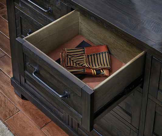 A-America - Sun Valley Dresser & Mirror, Charcoal Finish in Charcoal - SUVCL5552 veiw 2