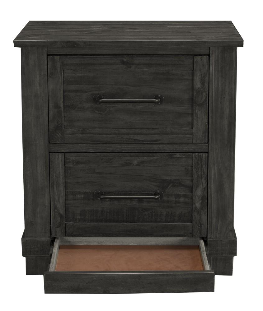 A-America - Sun Valley Nightstand, Charcoal Finish - SUVCL5750 veiw 2