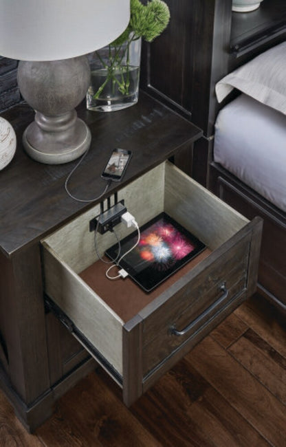 A-America - Sun Valley Nightstand, Charcoal Finish - SUVCL5750 veiw 3