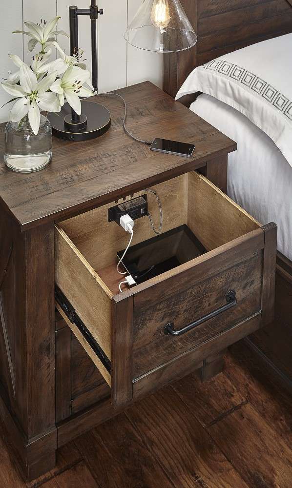 A-America - Sun Valley Nightstand, Rustic Timber Finish - SUVRT5750 view 4