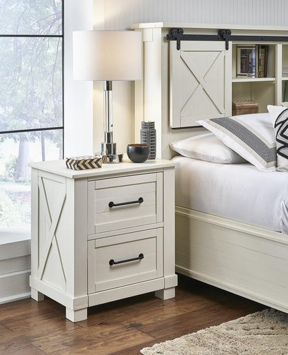 A-America - Sun Valley Nightstand, White Finish - SUVWT5750 veiw 2