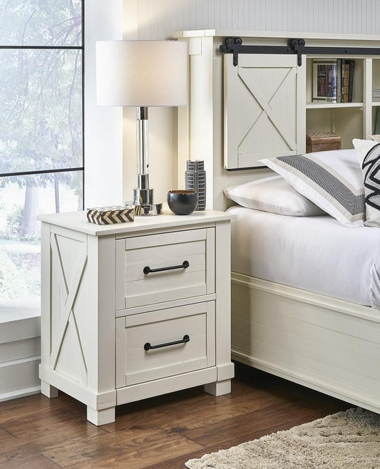 A-America - Sun Valley Nightstand, White Finish - SUVWT5750 veiw 2