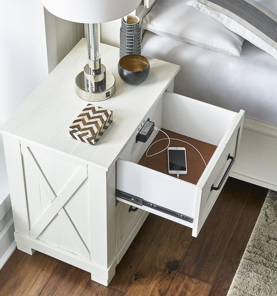 A-America - Sun Valley Nightstand, White Finish - SUVWT5750 veiw 5