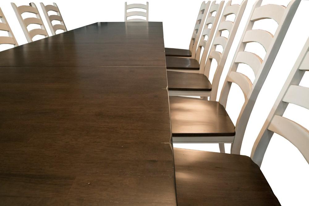 A-America - Toluca 60in - 132in Rectangular Leg Table with (3) 24in Self-Storing Leaves - TOLCH617L view 3