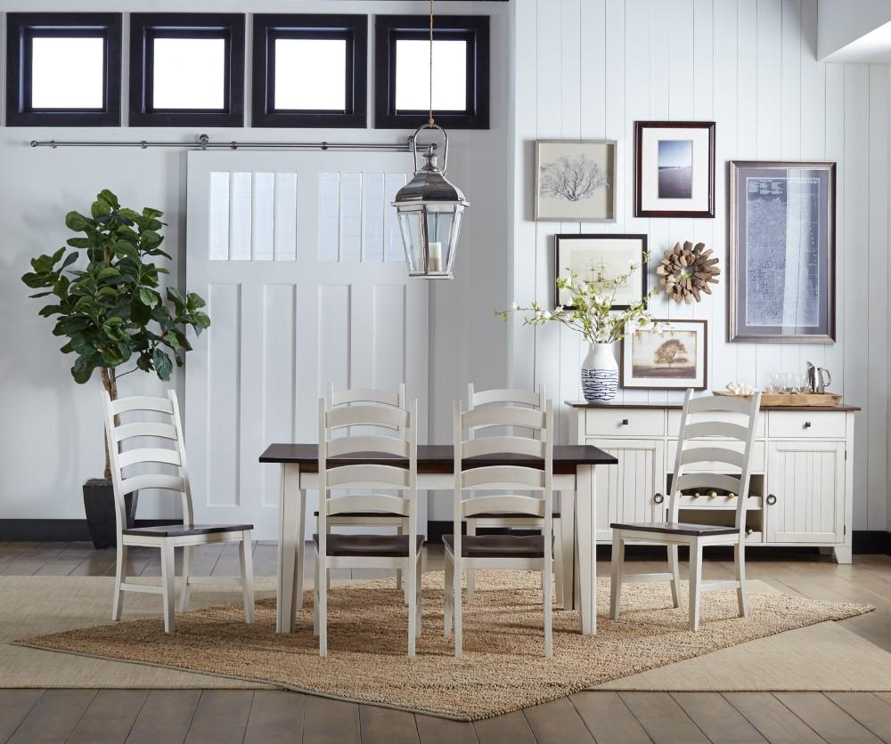 A-America - Toluca 60in - 132in Rectangular Leg Table with (3) 24in Self-Storing Leaves - TOLCH617L view 9