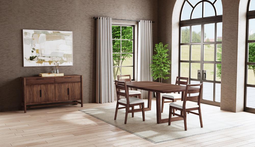 A-America - Voss 78in - 96in Dining Table in Sable - VOSSA6300 veiw 5