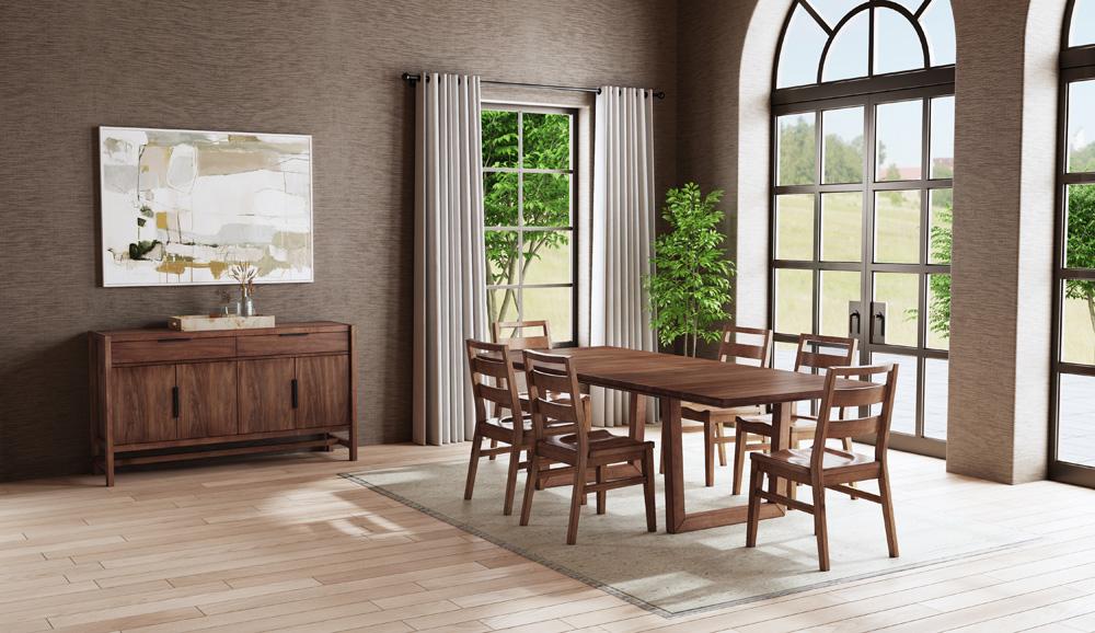 A-America - Voss 78in - 96in Dining Table in Sable - VOSSA6300 veiw 7