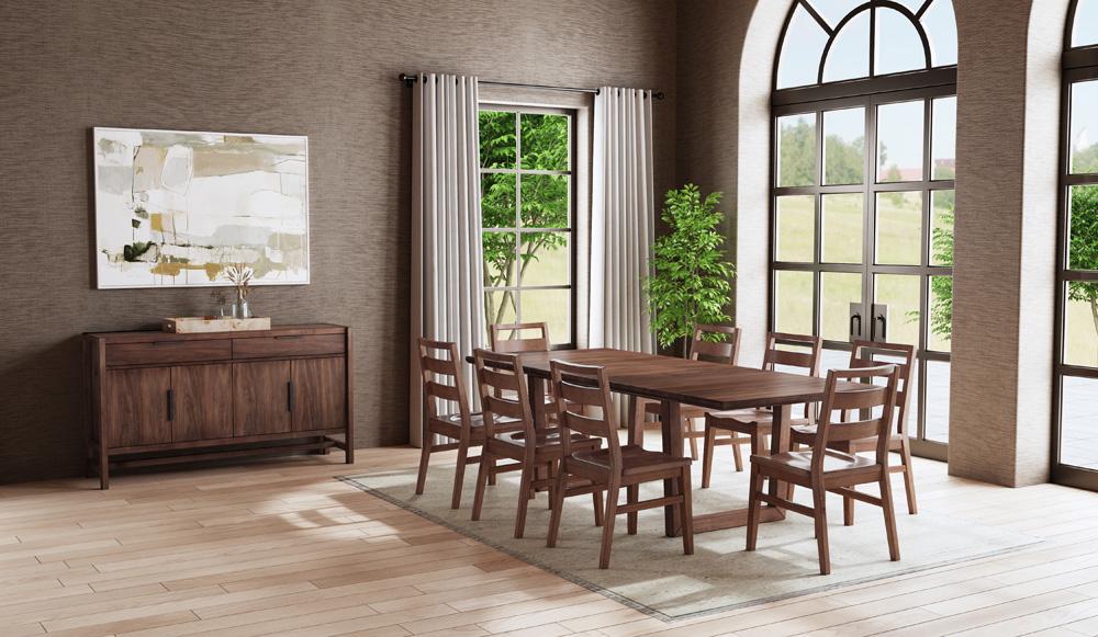 A-America - Voss 78in - 96in Dining Table in Sable - VOSSA6300 veiw 8