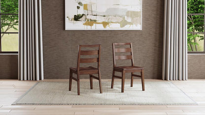 A-America - Voss Ladderback Chair with Wood Seat (2 pack) in Sable - VOSSA2562 veiw 6