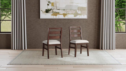 A-America - Voss Ladderback Upholstered Side Chair (2 pack) in Sable - VOSSA2552 veiw 6