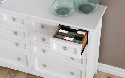 A-America - Westlake 10 Drawer Master Dresser in White - WSLWH5510 view 4