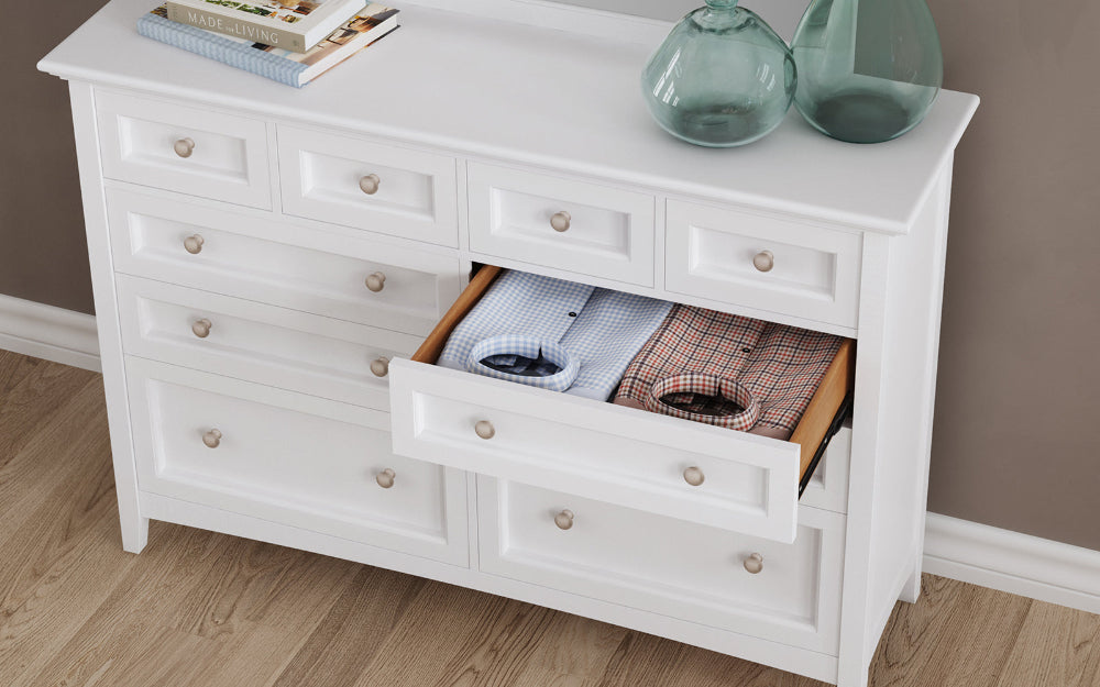 A-America - Westlake 10 Drawer Master Dresser in White - WSLWH5510 view 5