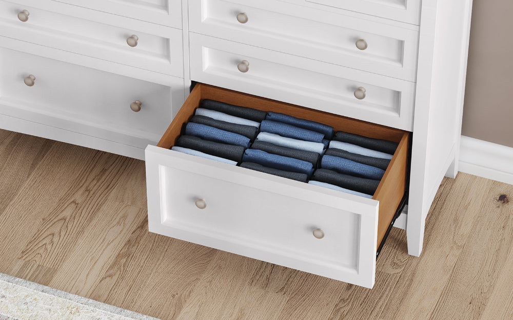 A-America - Westlake 10 Drawer Master Dresser in White - WSLWH5510 view 6