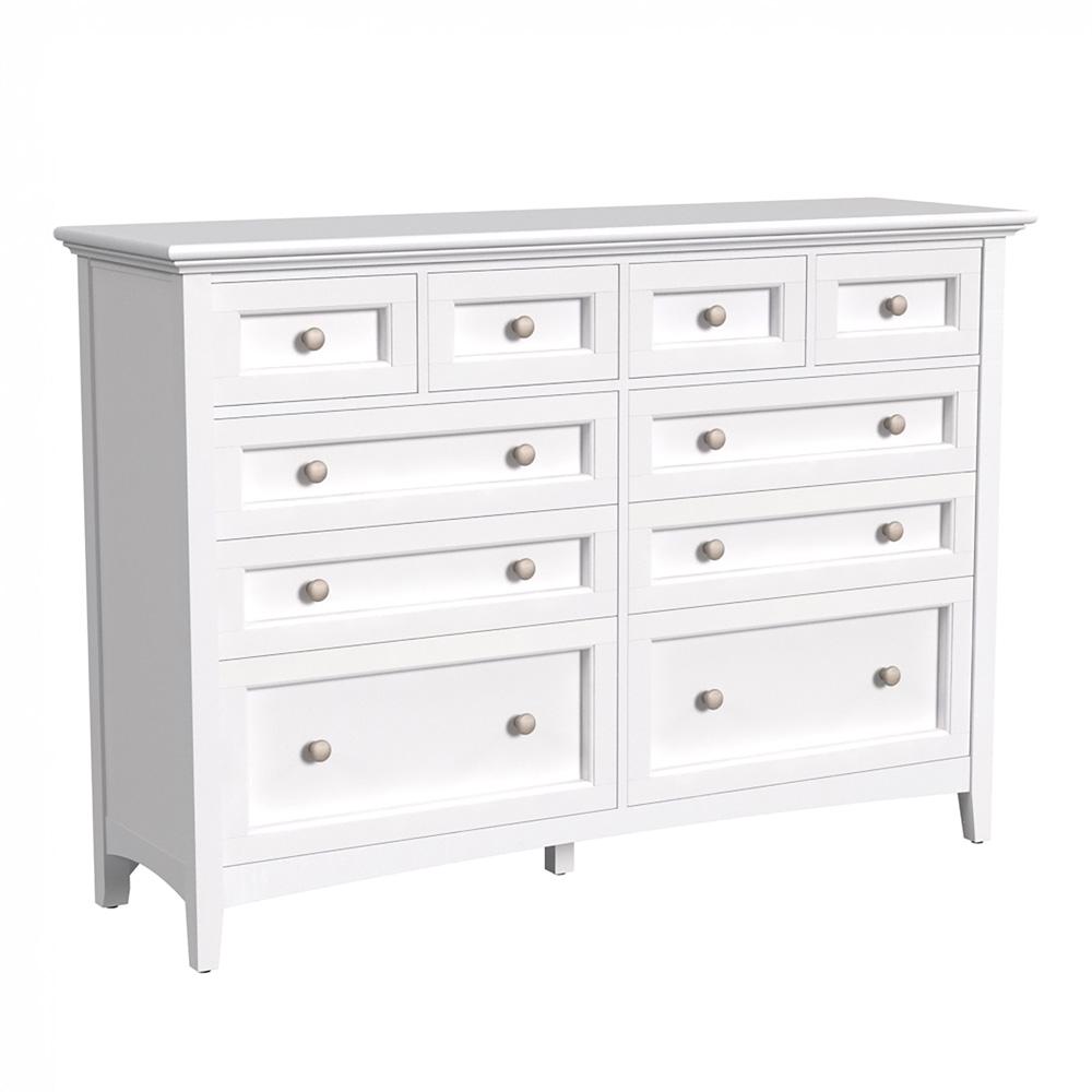 A-America - Westlake 10 Drawer Master Dresser in White - WSLWH5510 veiw 1