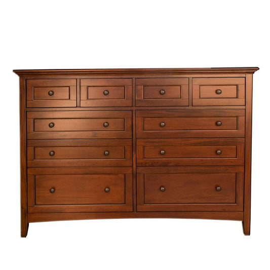 A-America - Westlake 10 Drawer Master Dresser & Mirror, Cherry Brown Finish in Cherry Brown - WSLCB5552 veiw 2