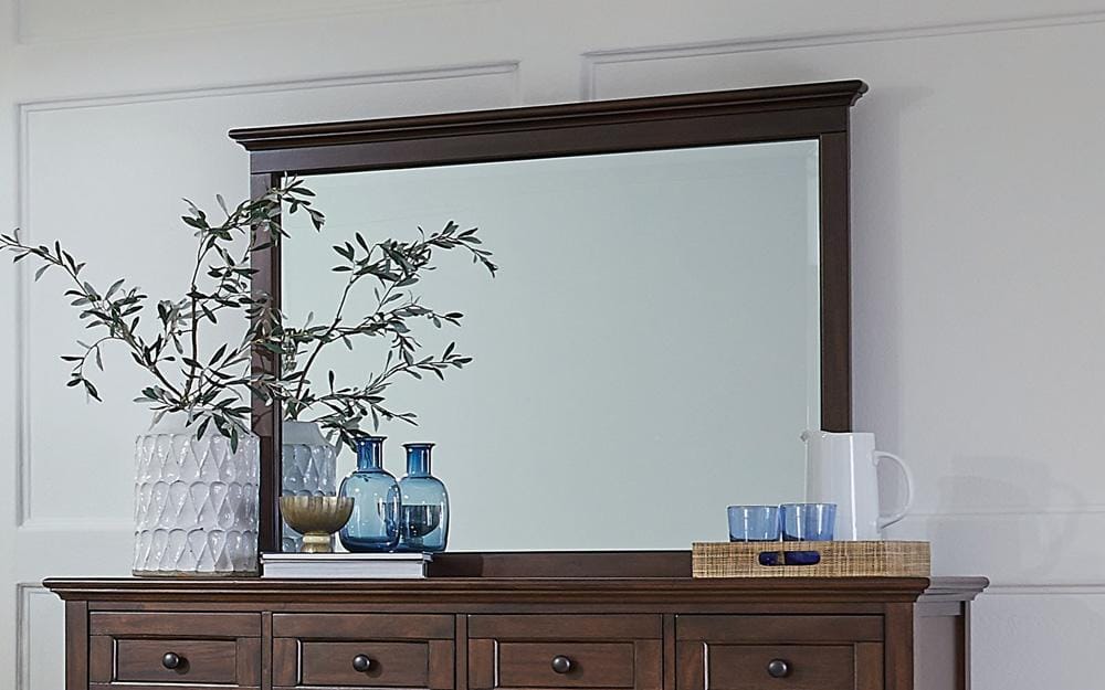 A-America - Westlake 10 Drawer Master Dresser & Mirror, Cherry Brown Finish in Cherry Brown - WSLCB5552 veiw 4