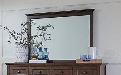 A-America - Westlake 10 Drawer Master Dresser & Mirror, Cherry Brown Finish in Cherry Brown - WSLCB5552 veiw 4