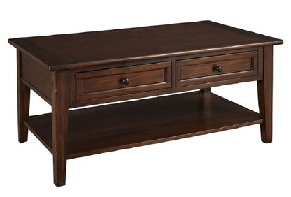 A-America - Westlake 2 Drawer Cocktail Table with Shelf - WSLCB7110 veiw 1