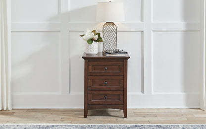 A-America - Westlake 3 Drawer Nightstand in Cherry Brown Finish - WSLCB5750 view 1