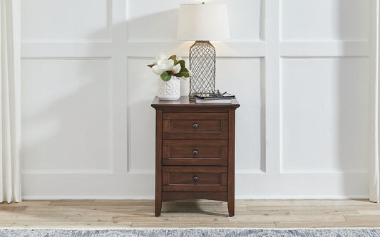 A-America - Westlake 3 Drawer Nightstand in Cherry Brown Finish - WSLCB5750 view 1