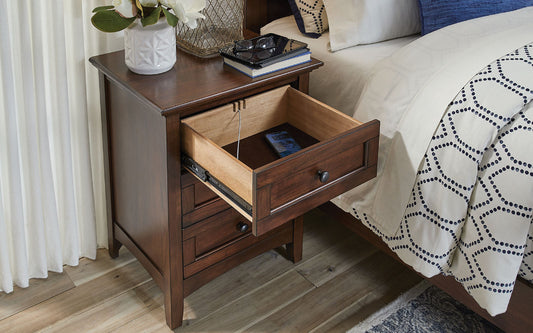 A-America - Westlake 3 Drawer Nightstand in Cherry Brown Finish - WSLCB5750 view 2
