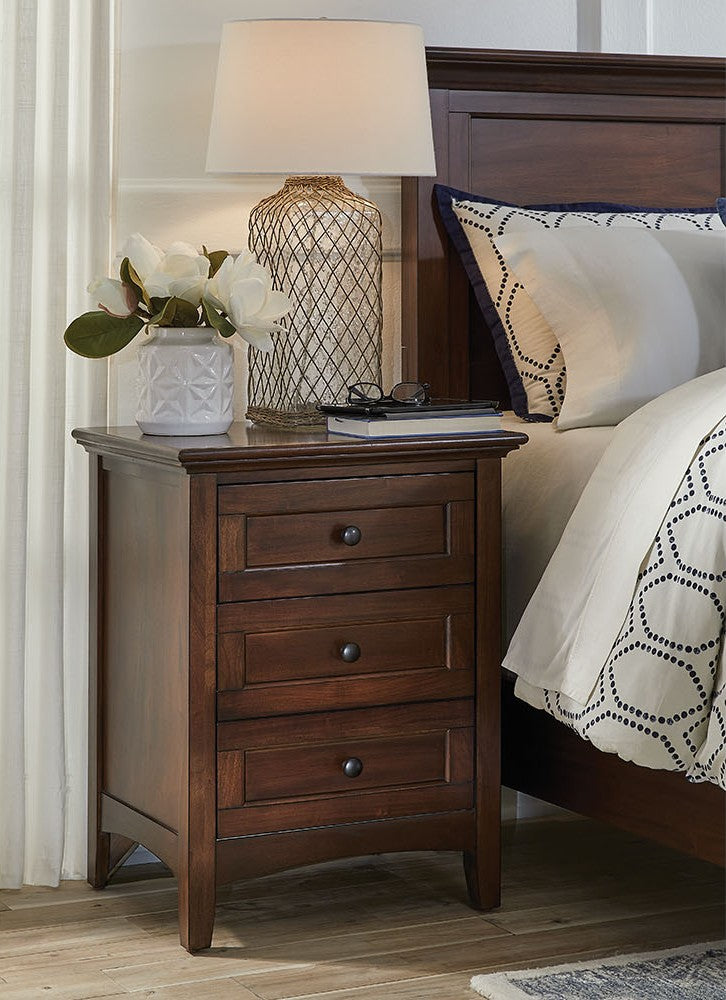 A-America - Westlake 3 Drawer Nightstand in Cherry Brown Finish - WSLCB5750 view 3
