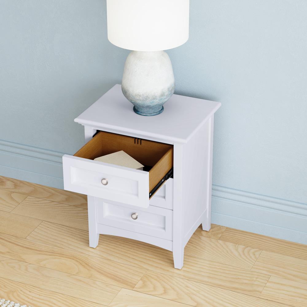 A-America - Westlake 3 Drawer Nightstand in White - WSLWH5750 veiw 3