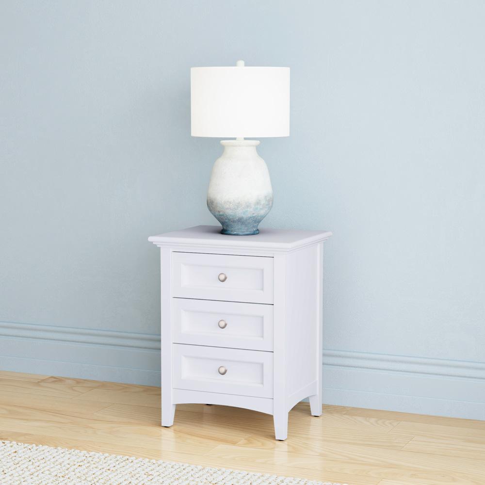 A-America - Westlake 3 Drawer Nightstand in White - WSLWH5750 veiw 4