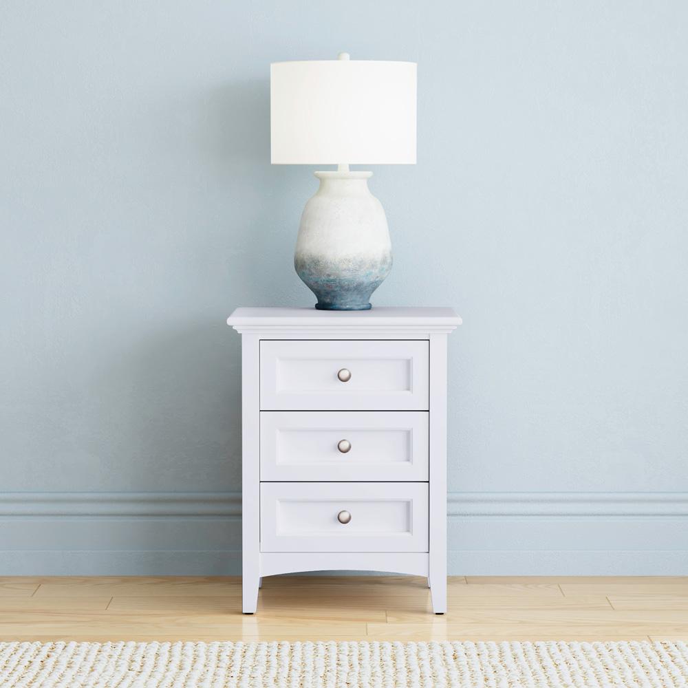 A-America - Westlake 3 Drawer Nightstand in White - WSLWH5750 veiw 5