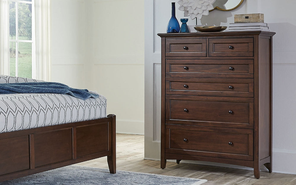 A-America - Westlake 6 Drawer Chest in Cherry Brown Finish - WSLCB5600 view 2