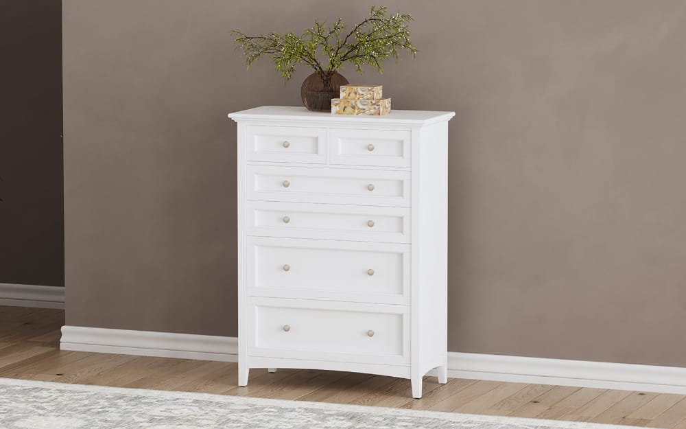 A-America - Westlake 6 Drawer Chest in White - WSLWH5600 view 11