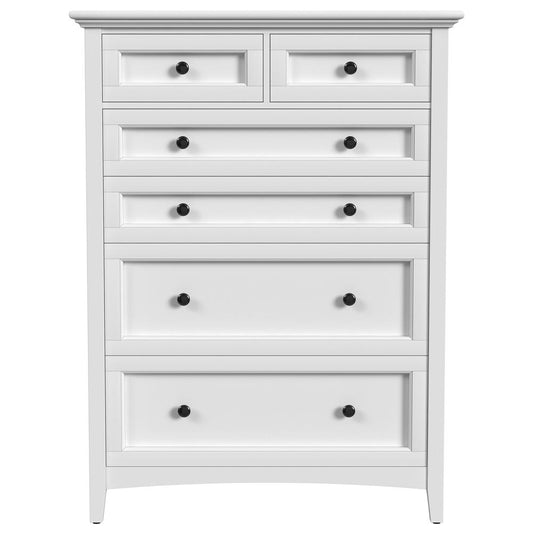 A-America - Westlake 6 Drawer Chest in White - WSLWH5600 veiw 2
