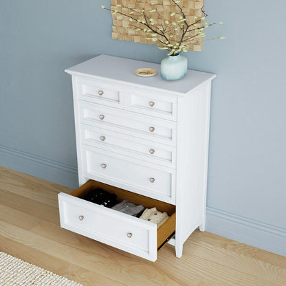 A-America - Westlake 6 Drawer Chest in White - WSLWH5600 veiw 3