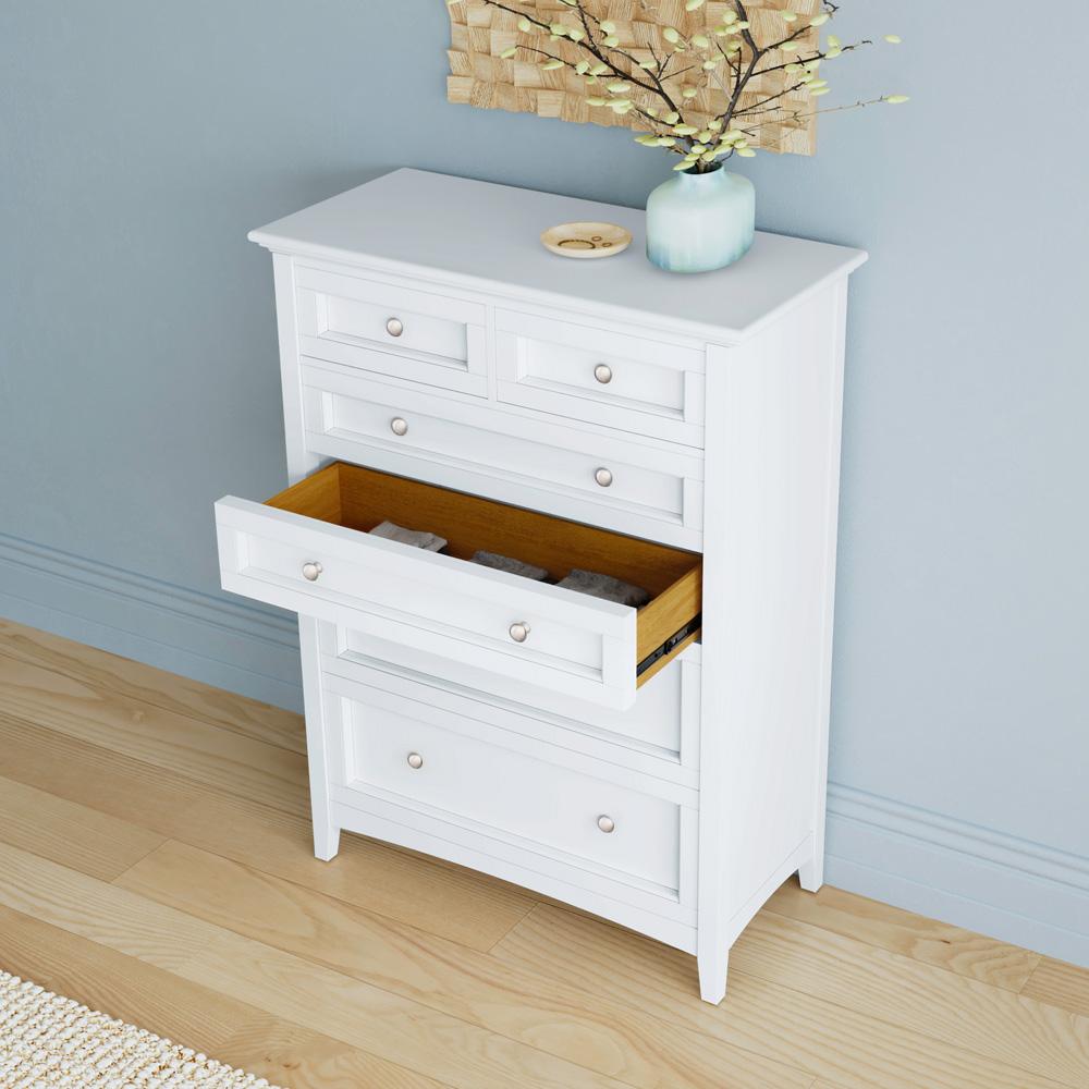 A-America - Westlake 6 Drawer Chest in White - WSLWH5600 veiw 4