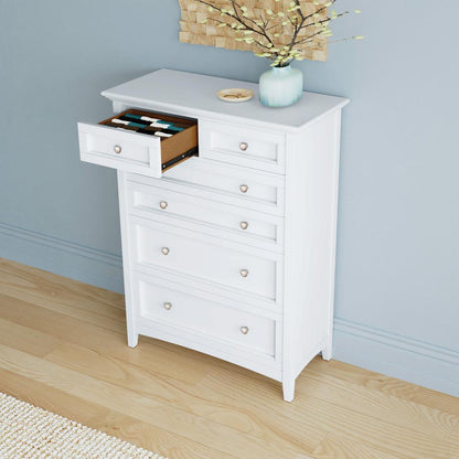 A-America - Westlake 6 Drawer Chest in White - WSLWH5600 veiw 5