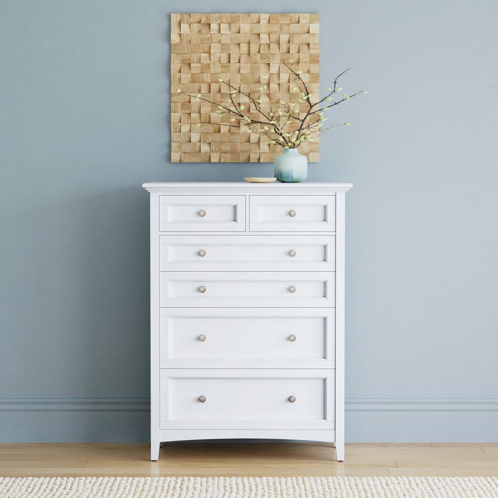 A-America - Westlake 6 Drawer Chest in White - WSLWH5600 veiw 6