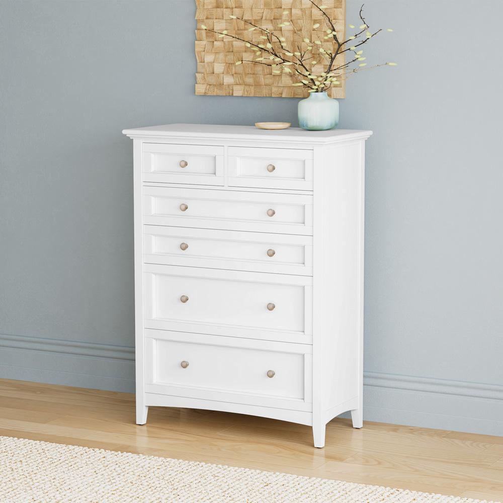 A-America - Westlake 6 Drawer Chest in White - WSLWH5600 veiw 7