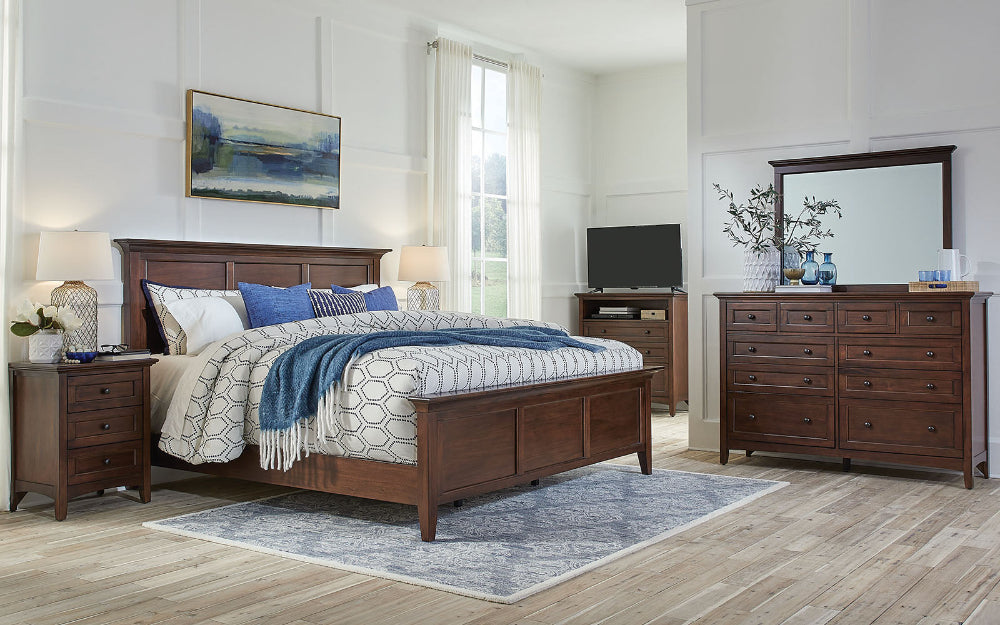 A-America - Westlake King Mansion Bed in Cherry Brown Finish - WSLCB5130 view 4
